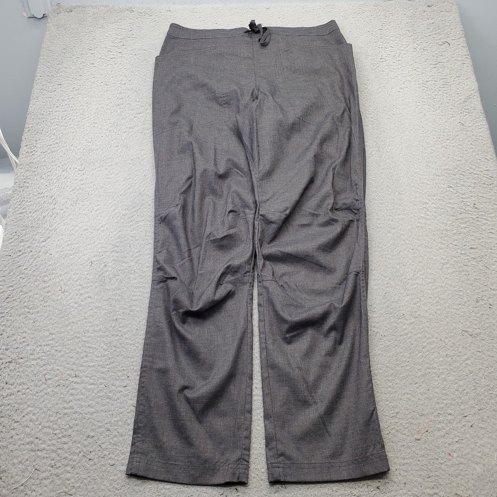 Patagonia Island Hemp Pants Mens 34 Gray Lightweight Wide Leg Drawstring EUC